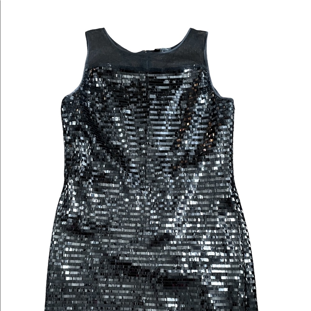 Tahari Arthur S. Levine Sequin/Sheer dress